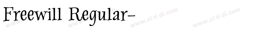 Freewill Regular字体转换
